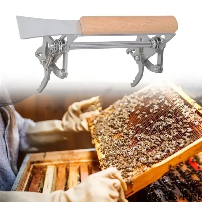 A74E-Professional Beehive Frame Grip Tool Extractor with Ergonomic Handle, Wooden Bee Hive Frame Lifter