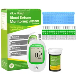Blood Ketone Meter Kit for Keto Diet Testing - Complete Ketone Test Kit with Ketone Monitor and Keto Strips, Lancing Device