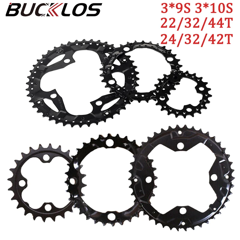 

BUCKLOS Bike Chainring 104/64 BCD 3*9speed 3*10speed Mountain Bike Chainring Triple MTB Chainwheel 27S 30S Bicycle Crown