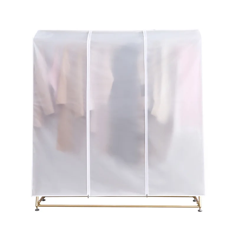 New Modern Style Household Clothes Dust  Bedroom Floor-standing Clothes Hanger Dustproof Cover Translucent Clothing Finish Bag