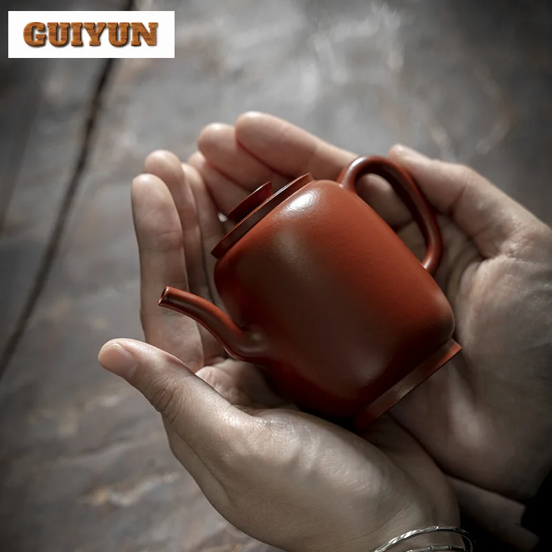 Pure Handmade Zisha Pot, Autรชntico Yixing Bule De Argila Roxa, Raw Ore Dahongpao Mud Beauty Kettle, Presentes Teaware Personalizados, 140ml