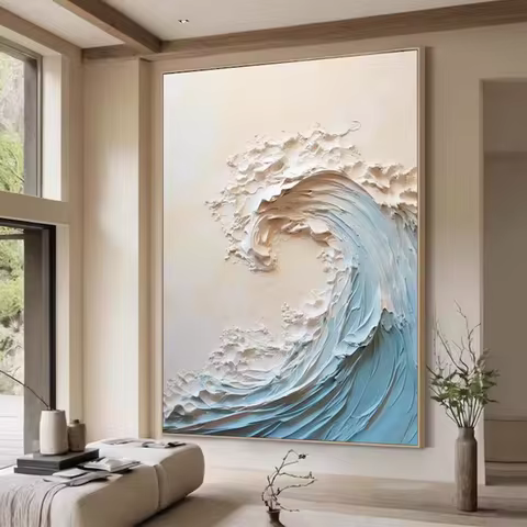 100% Handpainted Oil Painting On Canvas Thickness Knife Abstract Painting product image