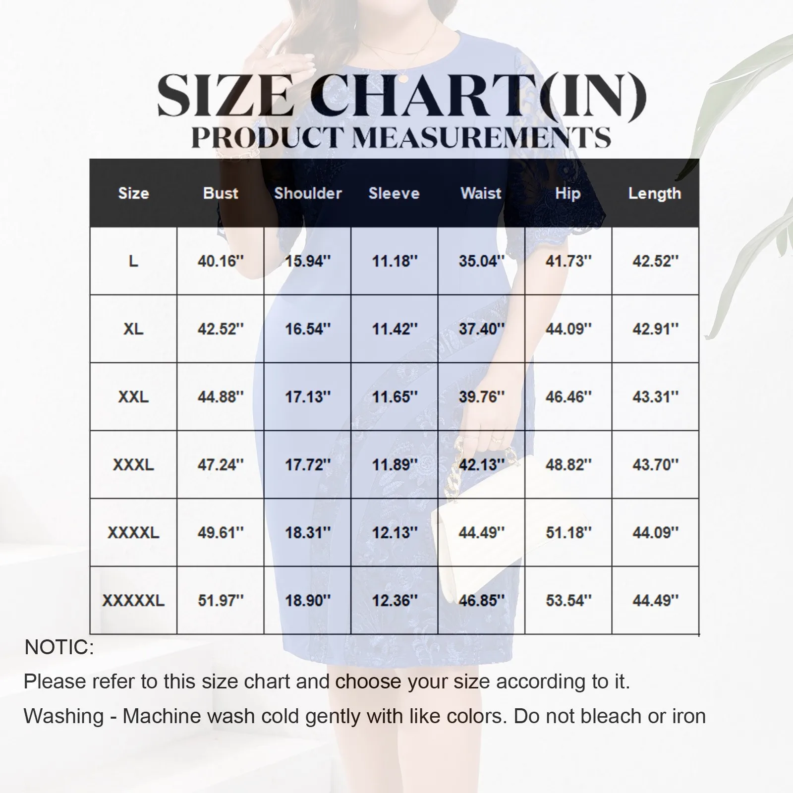 فساتين نسائية بمقاسات كبيرة أنيقة كلاسيكية مطرزة بالدانتيل فستان كوكتيل بقصة ضيقة تنورة الورك فستان مطابق يوميًا 5XL #6