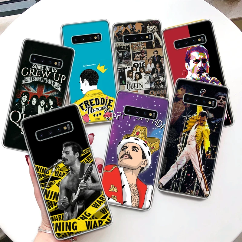 Rock Funky Freddie Mercury Queen Coque Phone Case For Samsung Galaxy S24 S23 Ultra S22 S21 S20 FE S10 Plus S10E S9 S8 + Lite Sof