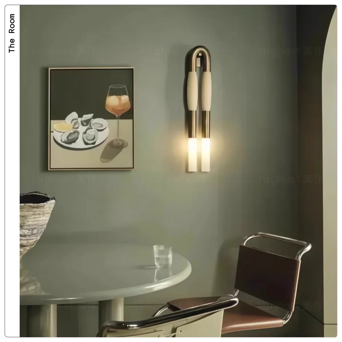 New post-modern minimalist LED wall light, retro style LED indoor dimming light GN320TB