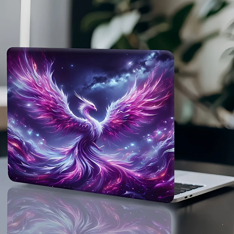 

2 Piece Purple Phoenix Vinyl Sticker - Vivid Nebula Design, Waterproof and Scratch Resistant Matte Surface, Self Adhesive Art