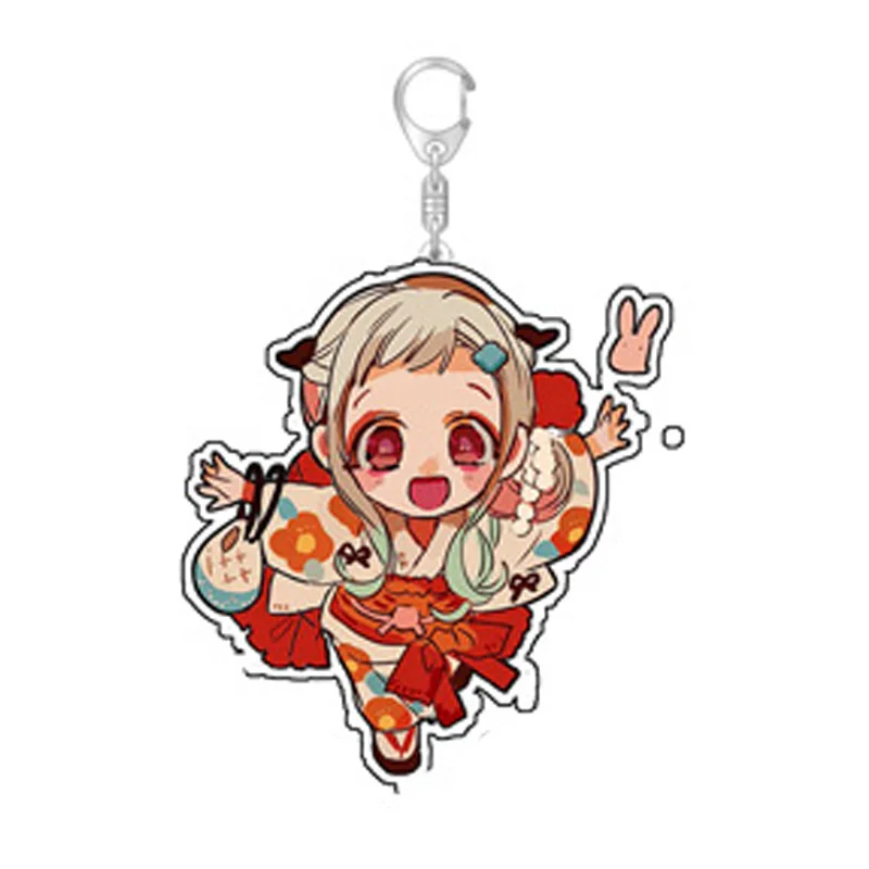 Anime acrílico banheiro chaveiro, Jibaku Shounen Hanako Kun pingente, chaveiros, 2020