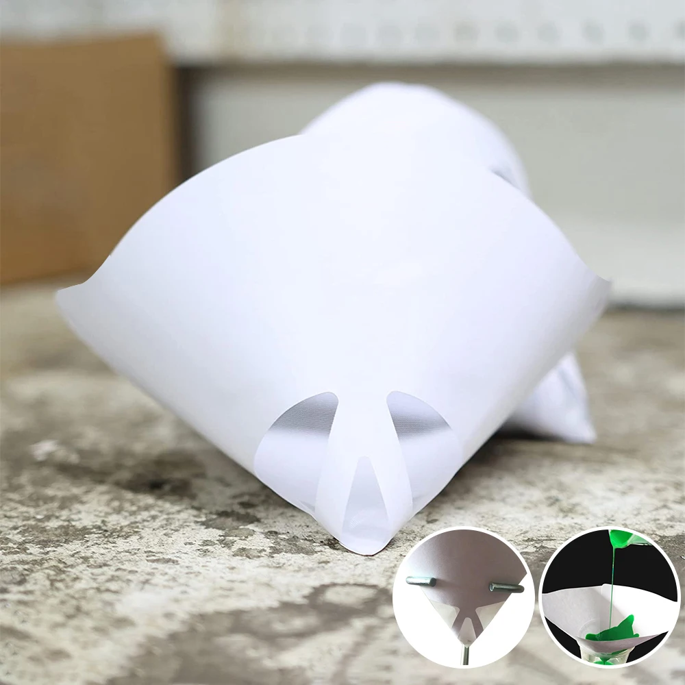 Entonnoir de filtre de Purification de filtre de papier de maille de  peinture de voiture, entonnoir de filtre de cône de filtre de peinture  jetable, outil d'entonnoir de papier de micron en, image size:1000x1000