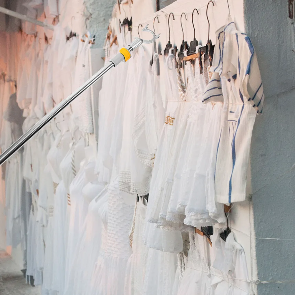 

2 шт. телескопические вешалки-штанги из нержавеющей стали с регулируемой длиной для сушки белья, для балкона и шкафа