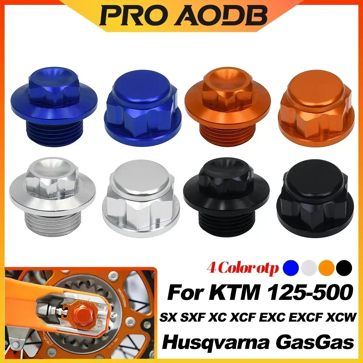 Motorcycle CNC Front and Rear Wheel Axle Lock Nut Screws For KTM EXC EXCF SX SXF XC XCF XCW TPI 125 150 200 250 300 350 450 500
