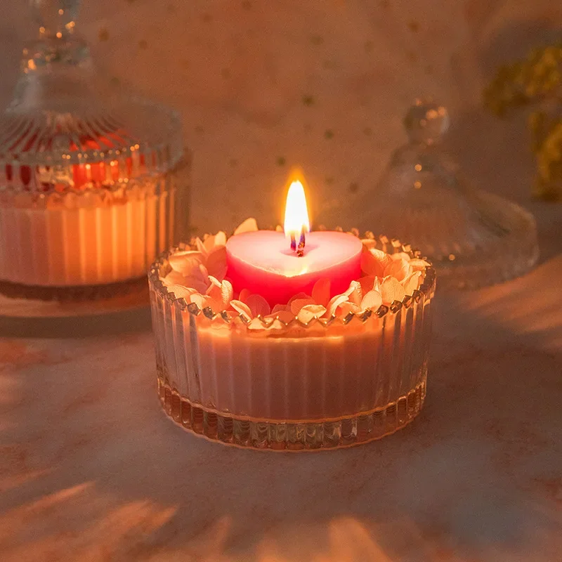 Red Heart Smokeless Candle Proposal Wedding Valentine's Day Surprise Party Decoration Bedroom Atmosphere Home Decoration