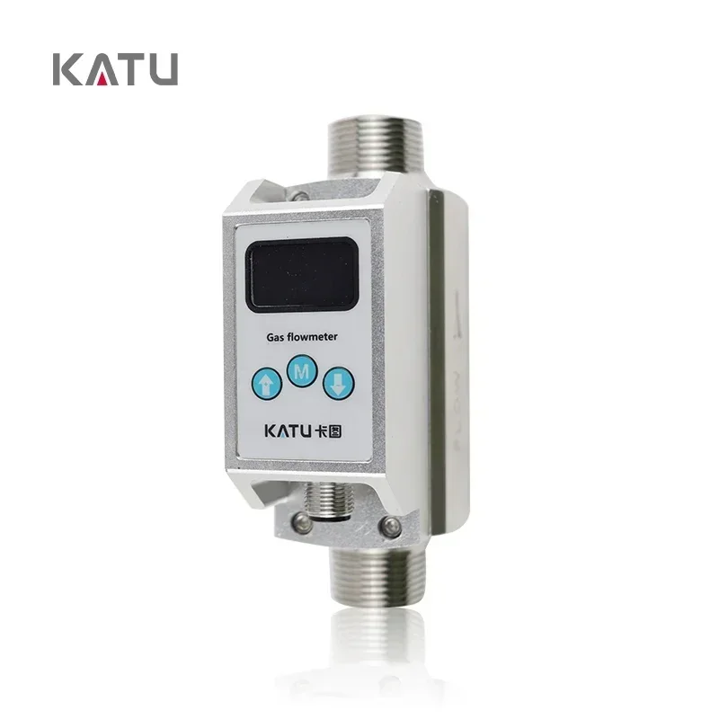 KATU FM340 High sensitivity gas mass flow meter mass flow rate sensor with power supply 8~24 VDC linear output