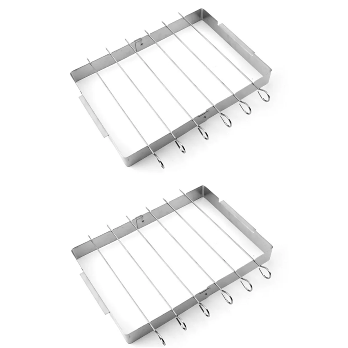 

A72P Folding Barbecue Grill Stainless Steel Grill Outdoor Portable Barbecue Tools Skewers Barbecue Picks