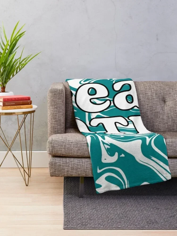 teal nation ccu Throw Blanket Giant Sofa Thins warm winter Blankets