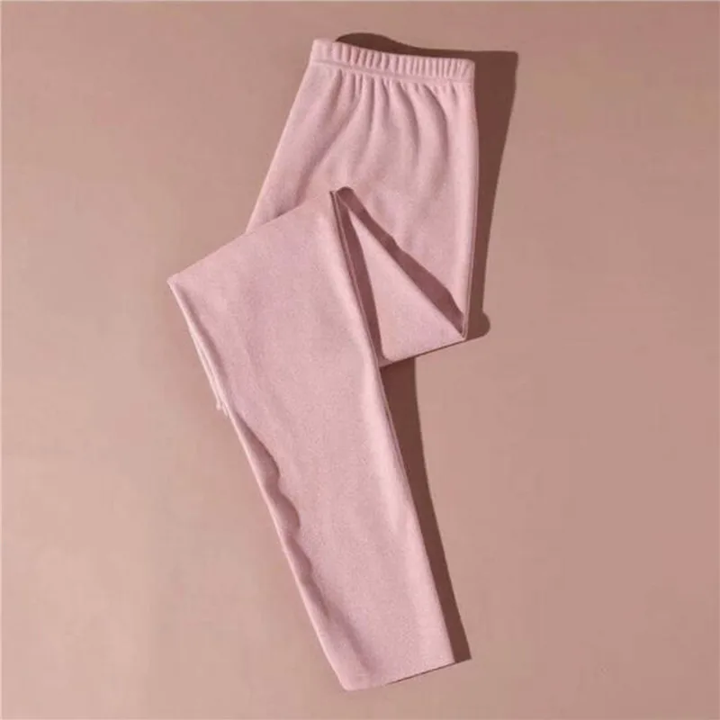 Women Long Pants Winter Leggings Women\'s Derong Solid Color Leggins Thermo Warm Pants Thermal Underwear Pant Fashion