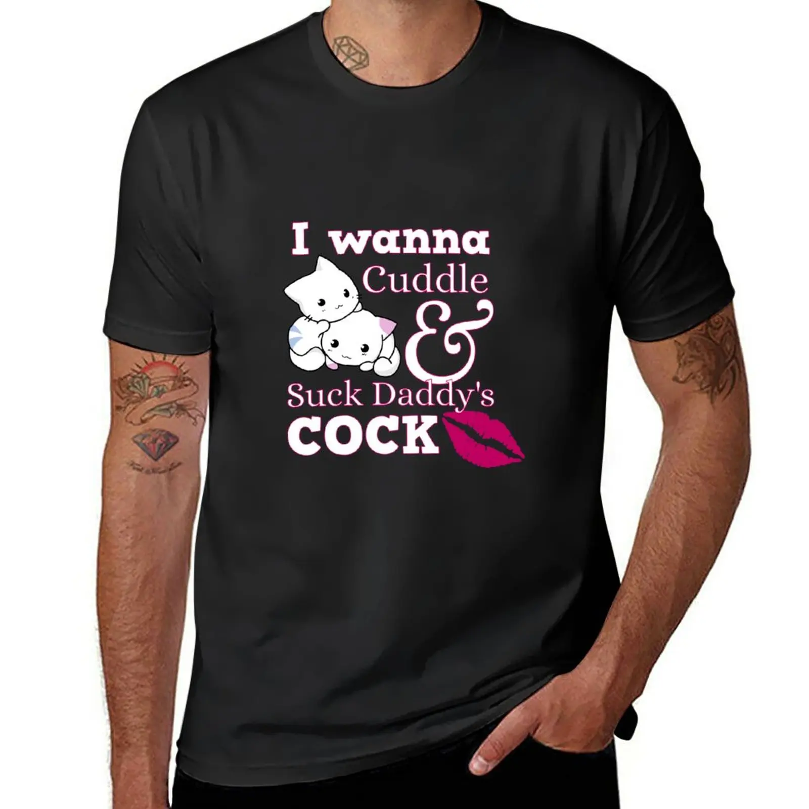 New I Wanna Cuddle Cute Ddlg Clothes Abdl Bdsm Daddy Dom Kinky T-Shirt kawaii clothes vintage t shirt mens long sleeve t shirts