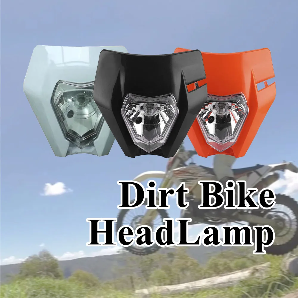 

Motorcycle Headlight H4 Halogen bulb Headlight Kit Motorcycle Universal Head Light for Most Dirt Bike Pit Bike Motorcycle ATV