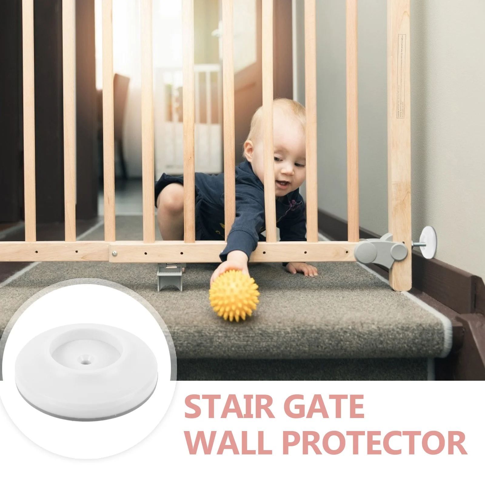 واقي حائط لبوابة السلامة البلاستيكية لحماية بوابة الأطفال للاستخدام المنزلي واقيات الحائط للحيوانات الأليفة والأطفال