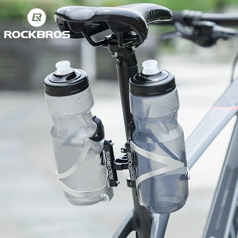 ROCKBROS Aluminum Alloy Bicycle Bottle Cage Mount Adapter MTB Road Bike Handlebar Water Bottle Holder Seat Post Bottle Mount