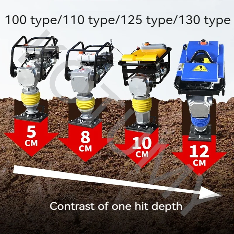 220V380V Electric rammer gasoline tamper diesel tamper foundation compacting road impact rammer