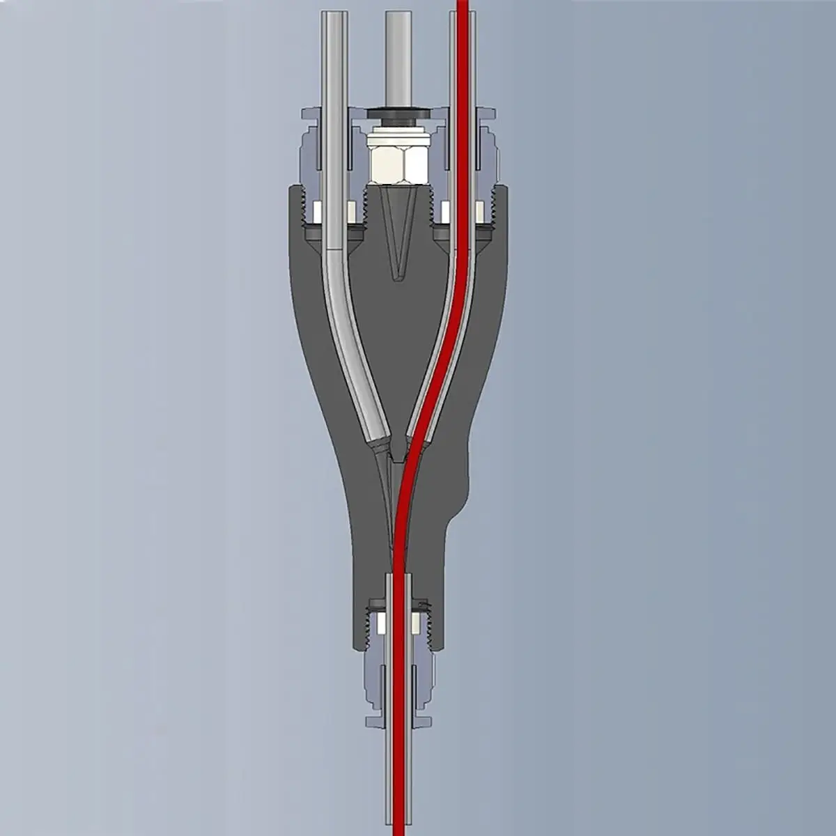 For Bambu Lab 4-in-1 AMS Connect Feeding Modules PTFE Adapter Material Pipe Expansion Port For P2S X1C P1S P1P H2D printer Part