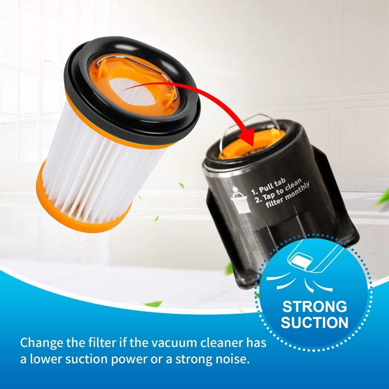 فلتر فراغي قماش متوافق مع سمك القرش ، فراغ محمول باليد ، WV201 ، WV200 ، WV205 ، WV220 ، WanDVAC ، 3 عبوات