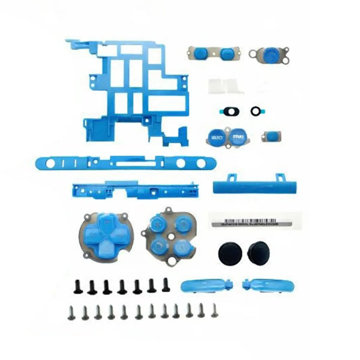 X14A& For PS Vita Slim PSV 2000 Console Replacement Housing Shell Case Cover Faceplate with Button Kit for Psvita2000 B