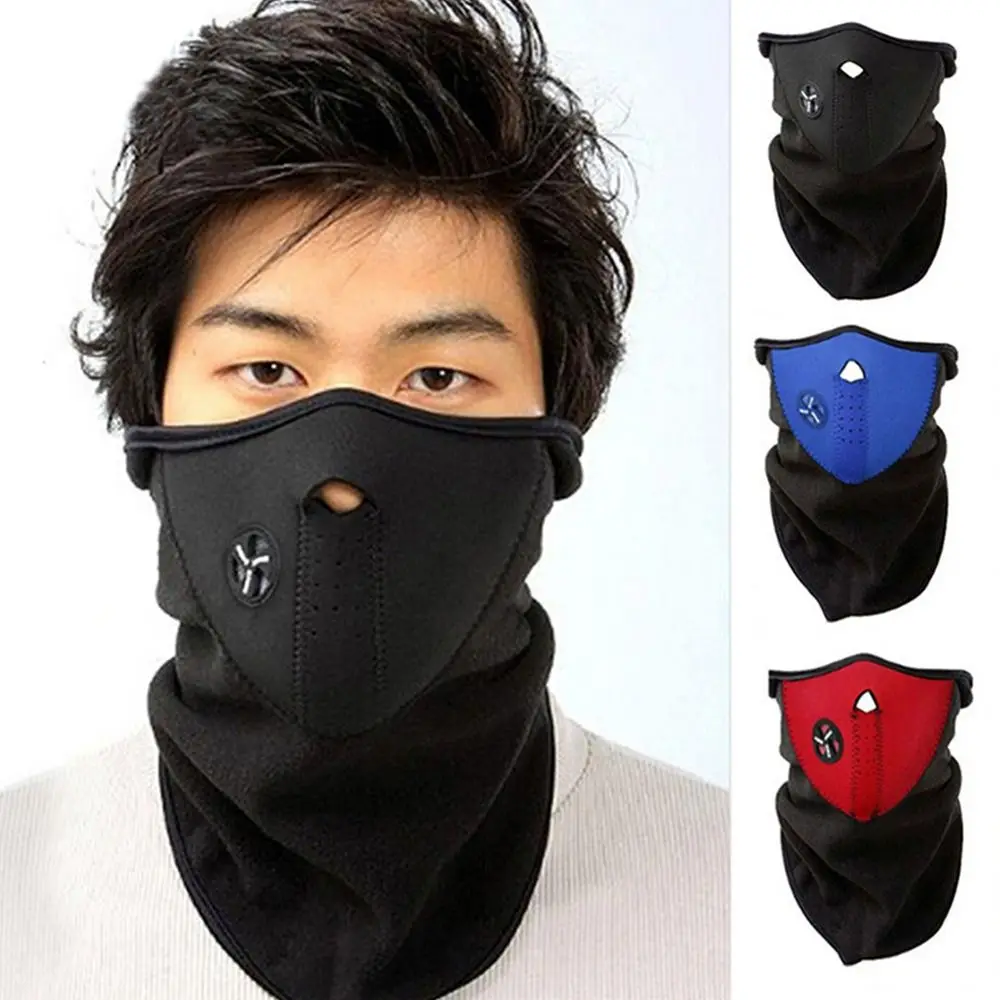 Winter Plush Fleece Scarf Thermal Windproof Cycling Bandana Warm Neck Gaiter for Men Women