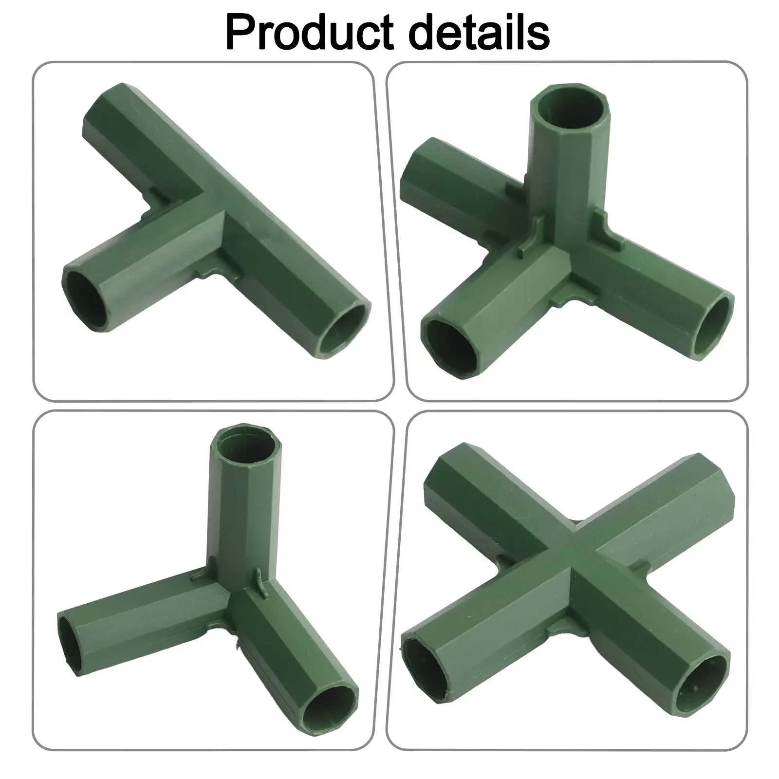 

Gardening Projects Green Frame Building Connectors Greenhouse Frame Connectors Accessory Connector Set Stable Weather Resistance