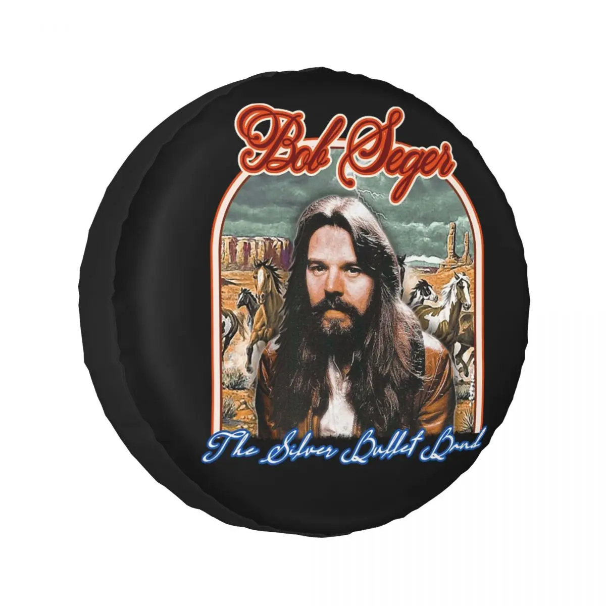 

Custom Seger Running Horses Spare Tire Cover for Car Trailer 4x4 Wheel Protector Covers 14" 15" 16" 17" Inch