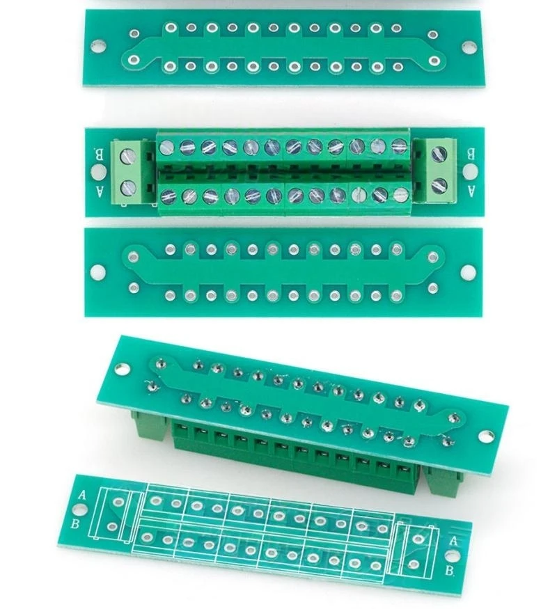 Positiv- und Negativ-Klemmenadapterplatine, 5,0/7,5-mm-Abstand Klemmenblock-Adapterplatine, lötfreie Testplatine PCB – Detail 4