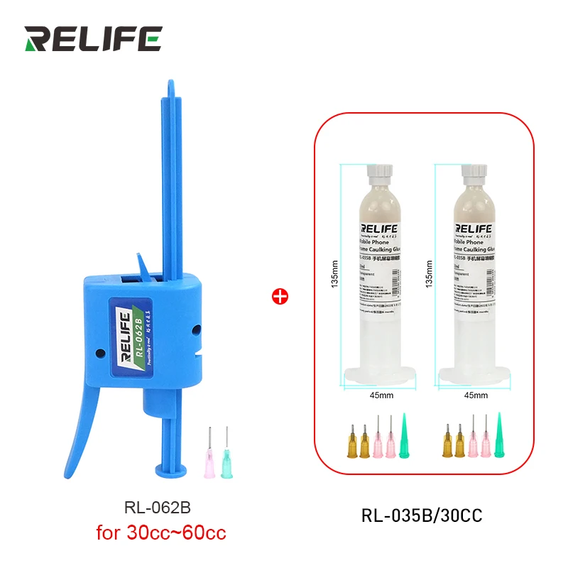 RELIFE 30CC Universal Iphone Android Mobile Phone Screen Caulking Glue/Phone Curved Screen Border Adhesive back cover Glue 30ML