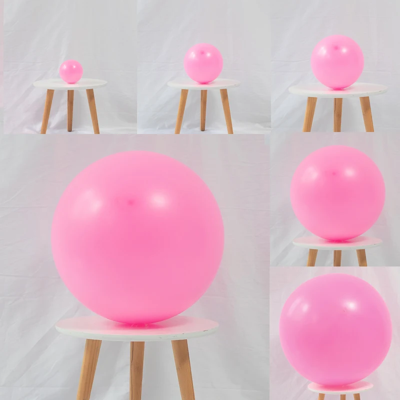 Matte Pure Pink Balloon Wholesale Baby Shower Round Art Shape Wedding Happy Birthday Party Decoration Romantic Balloons Toys