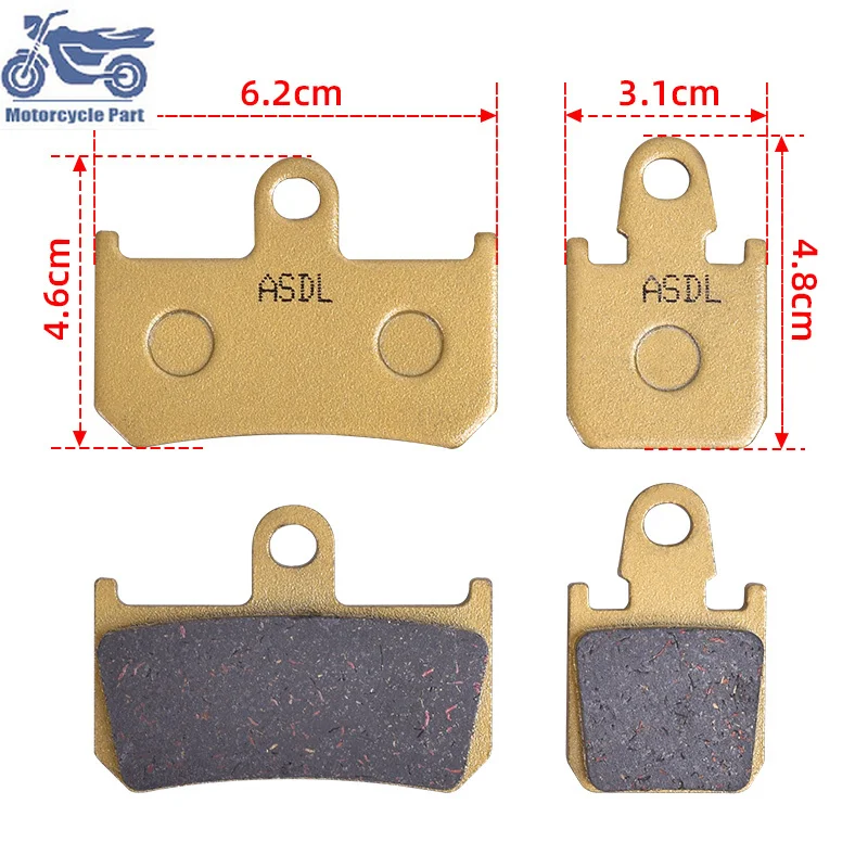 

Передние левые тормозные колодки мотоцикла для YAMAHA YZF R1 YZFR1 YZF-R1 2007-2013 XV1700 VMX 1700 V-Max 09-16 MT 01 MT-01 YZF1000 R1