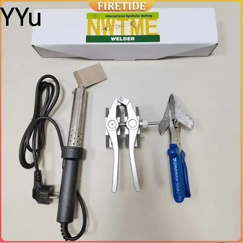 custom for PU Round Belt Splicing Kit 150W Electric Soldering Iron Clamp Cutter Tool Set Conveyor Belt Joining Repair