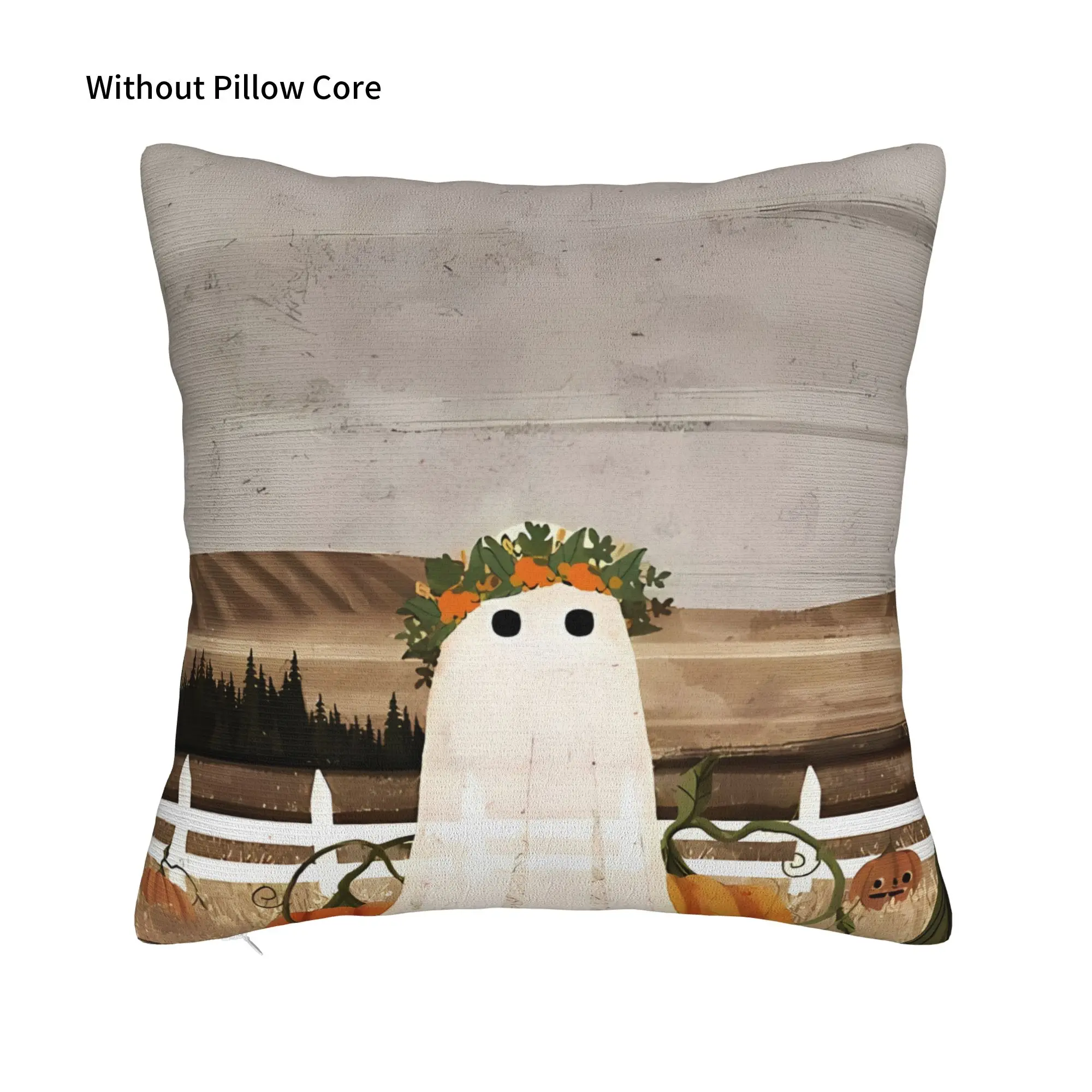 There's A G Ghost In The Pumpkins Patch Again  Decorative Pillowcases for Cozy G-Ghost Pillow Cover Soft Durable