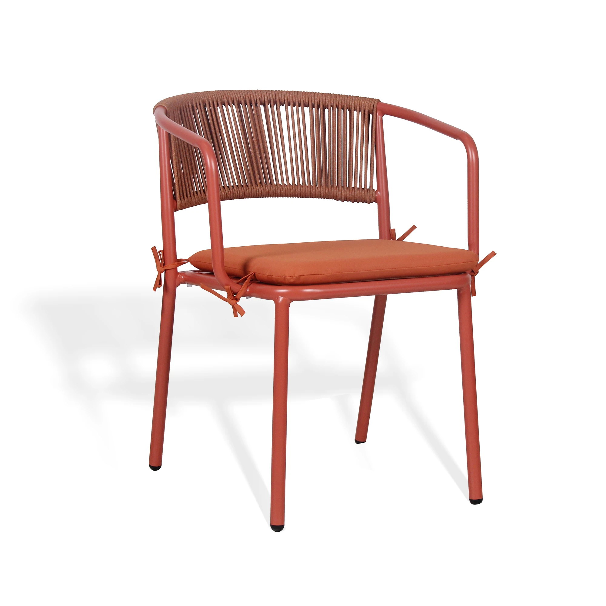 

Rattan Garden Chair Metal Frame, Outdoor Patio Seating for Balcony Terrace كرسي استرخاء