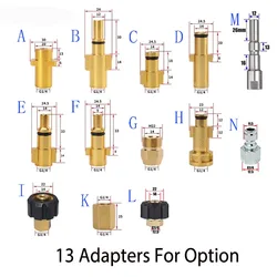 Pressure Washer Gun Lance Bayonet Connector Snow Foam Lance Nozzle Adapter Foam Cannon Soap Gun Adapter Fitting