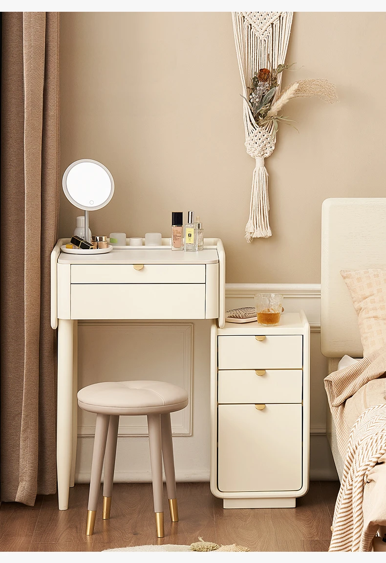 

Solid wood dresser cream style dressing table