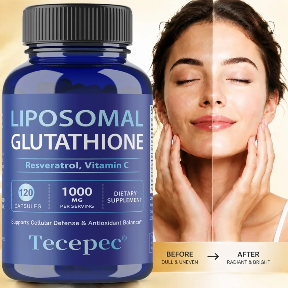 Liposomal Glutathione Capsules Max Absorption, Support Skin Antioxidant, Anti-Aging, Detoxification, Liver Cleansing, Immunity