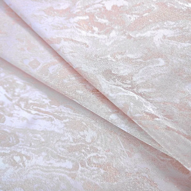 Song Brocade Jacquard Fabric Dark Blue Round Floral Subtle Pattern Modern Chinese Style Soft Drapey Gown Dress DIY Sewing