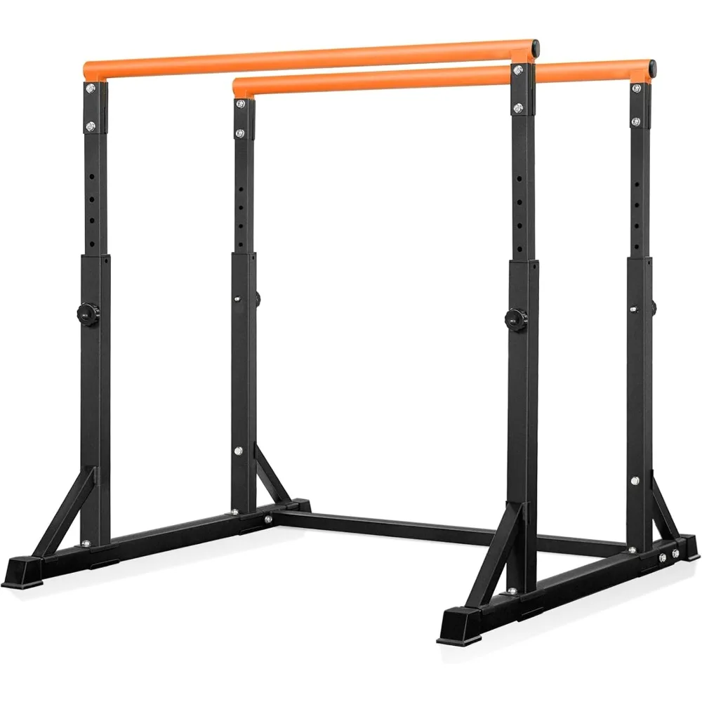 Dip Bar, Heavy Duty Dip Station with 7 Height Levels, 800lbs Adjustable Parallel Bars for Tricep Dips Pull-Ups L-Sits