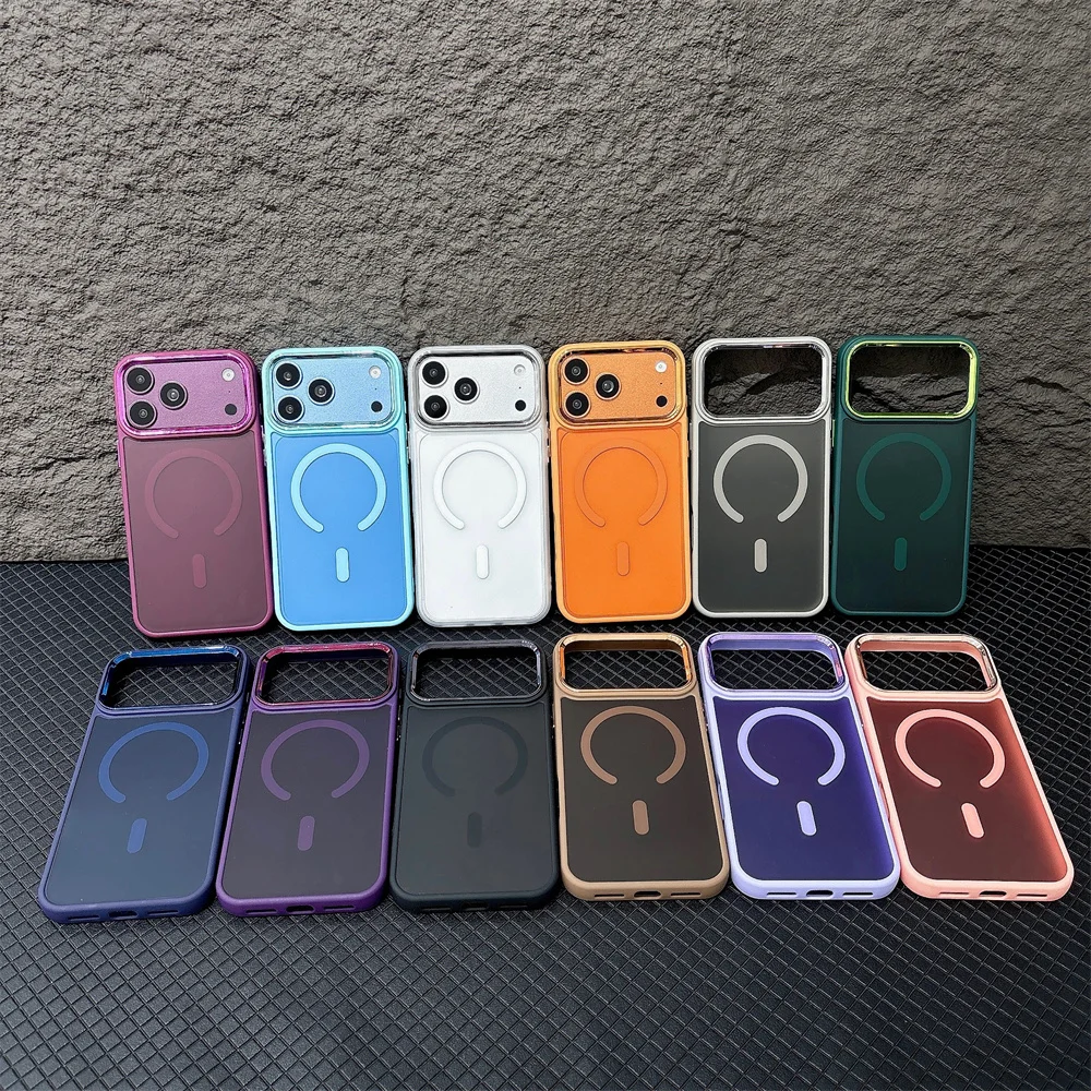 Großhandel für Magsafe Magnetische Matte Hülle für iPhone 18 Pro Max 17 Air 16 15 14 Plus 13 12 11 X XS XR Kabellose Lade-Rückabdeckung – Detail 3