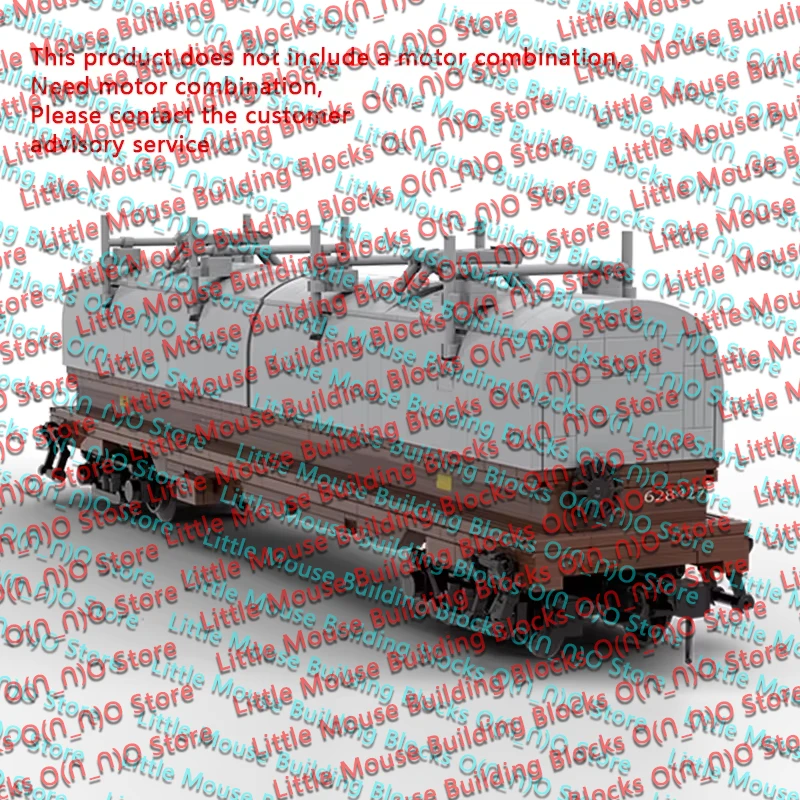QWERT City Car Model MOC Building Bricks Railway Reel Lifting Conveyor Modular Technology Gifts Holiday Assemble Toys Suit