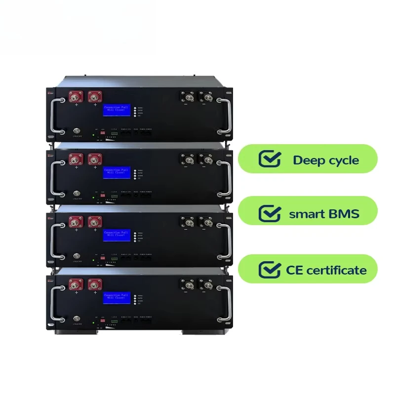 IP65 Grade Split Home Energy Solar System Storage 10kWh 51.2V 200Ah CAN Communication Smart Lithium Iron Phosphate Pack 12V BMS