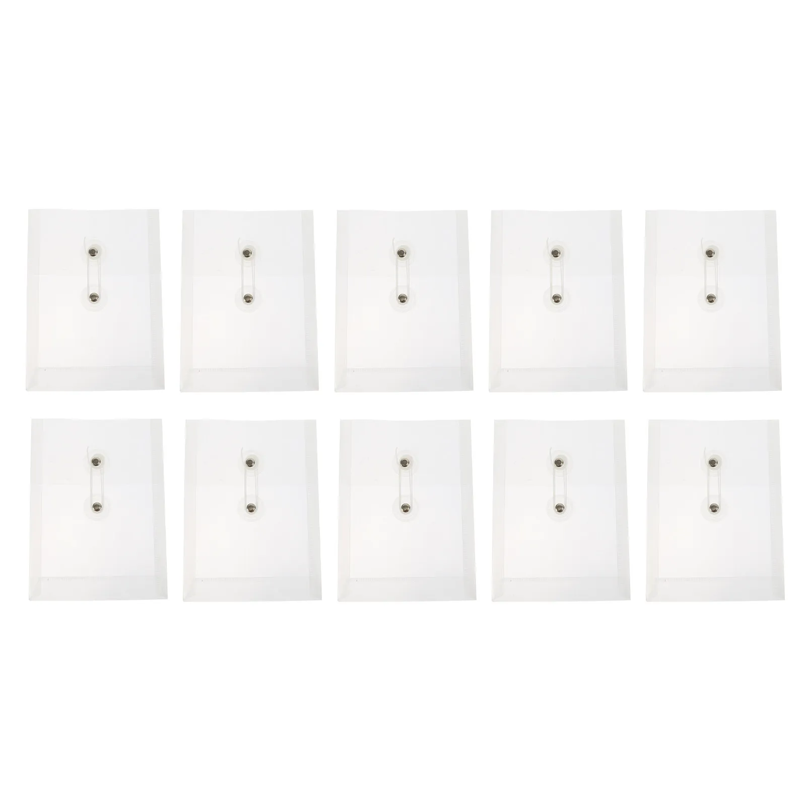 

10Pcs File Organizers Mini Portable PP Document Storage Waterproof Pouches for Office School Document Folders Receipt Organizer