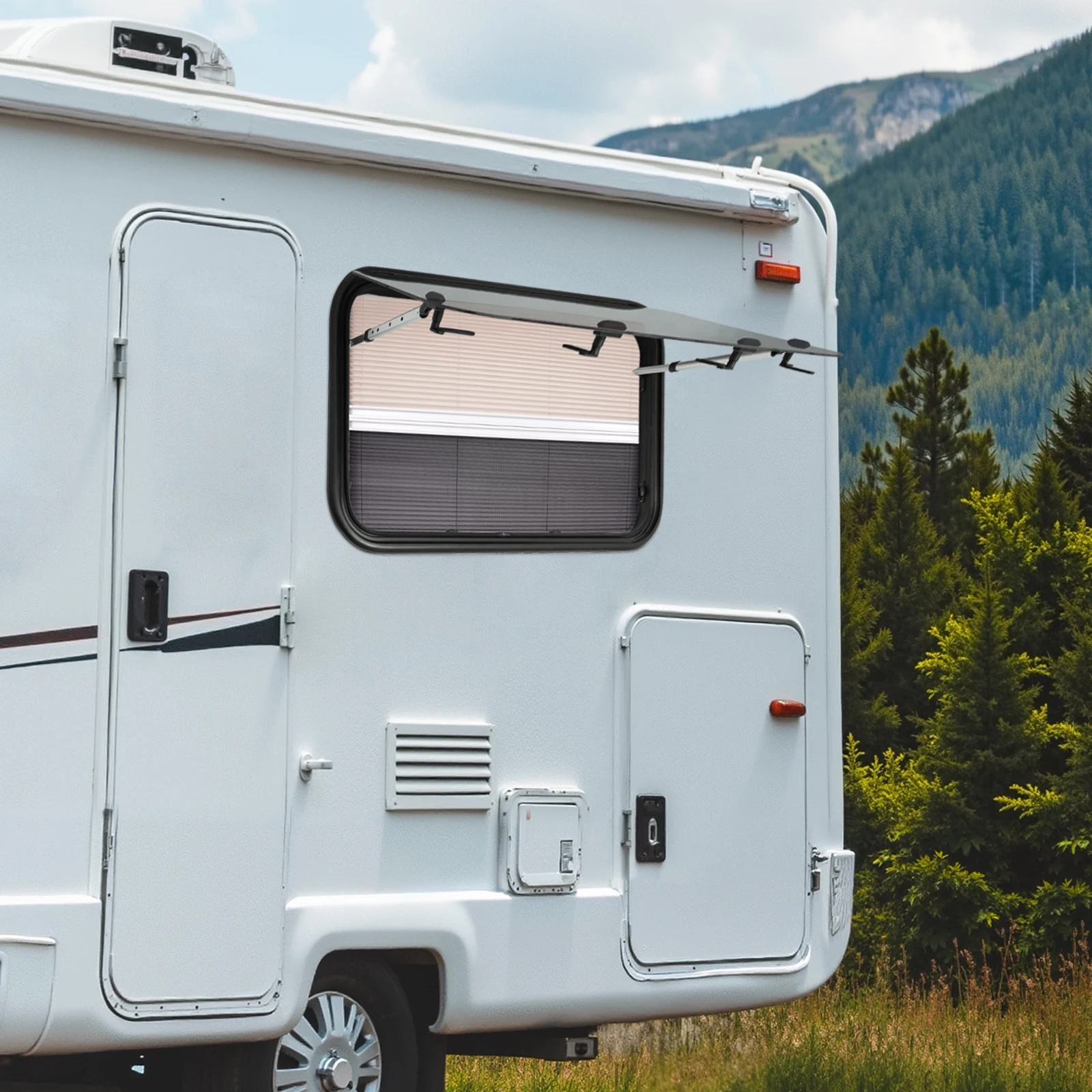 

RV Exit Window 65° Opening,RV Push Out Window for Camper,Trailer,Truck Camper,Van Conversion,RV Window with Screen Mesh