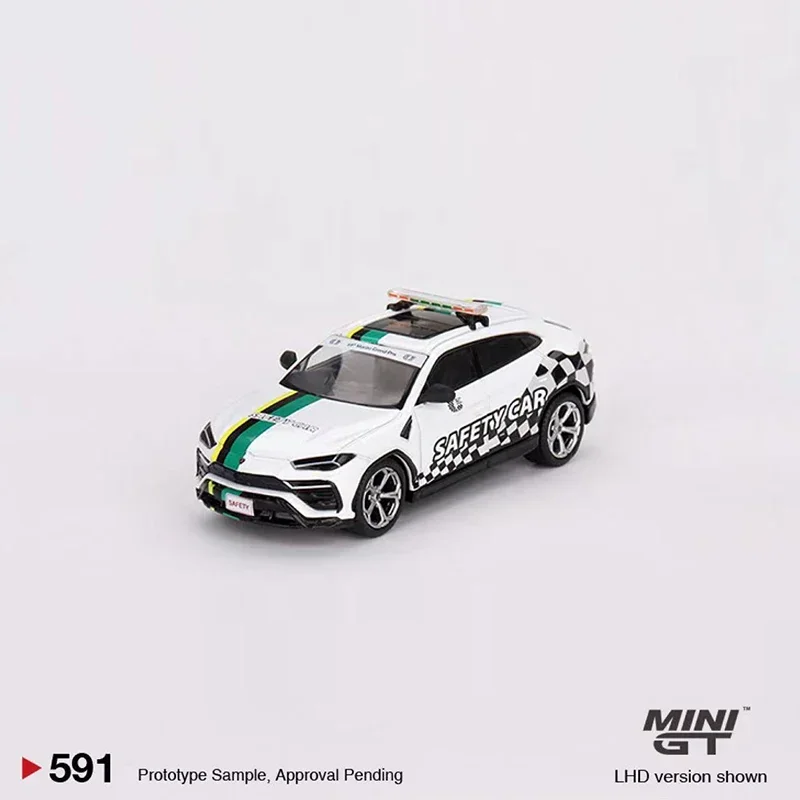 

MINI GT 1:64 Model Car Lambor Urus 2022 Macau GP Official Safety Car Alloy Vehicle #591 Collection