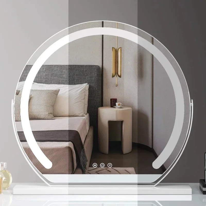 Girls Aesthetic Mirror Items Vanity Desk Luxury Compact Bedroom Korean Mirror Cosmetics Spiegel Wand Living Room Decorations