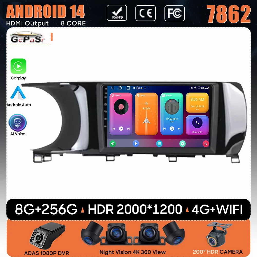

For Kia K5 3 III 2020 2021 Carplay Car Radio Multimedia Player GPS Navigation Video Autoradio Car Intelligent Systems Stereo 4G